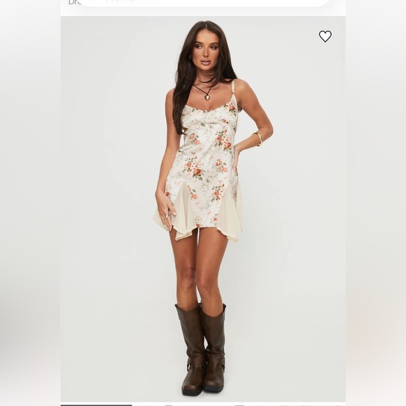 Princess Polly Dresses & Skirts - Princess Polly LUCARDI SATIN MINI DRESS FLORAL